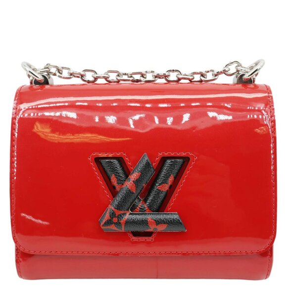 Louis Vuitton  Twist PM Infrarouge Vernis Chain Shoulder Bag Red - Picture 3 of 14